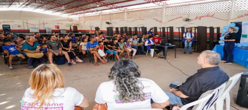 Você está visualizando atualmente VIOLÊNCIA DOMÉSTICA – Migrantes venezuelanos assistem palestra sobre serviços ofertados pela Procuradoria Especial da Mulher
